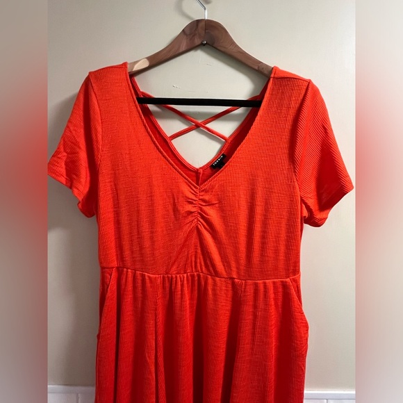 DONATED to WNC Helene Recovery Torrid size 2 (2X) midi handkerchief skater dress - Picture 3 of 5